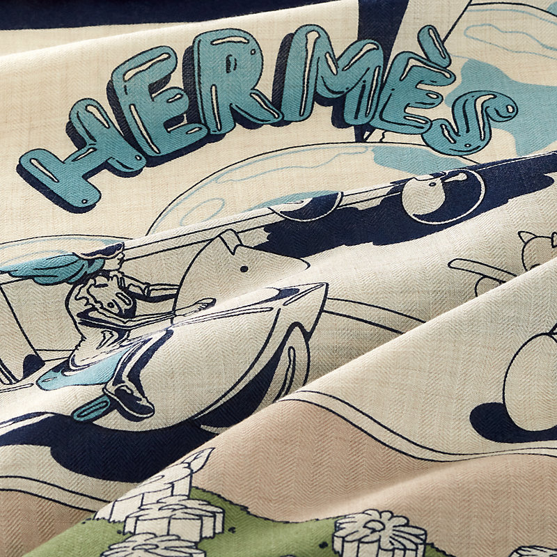 Hermès Locomotion shawl 140 | Hermès Mainland China